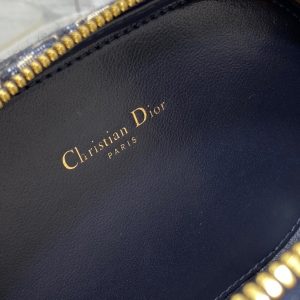 Dior CD Signature Oval Camera Blue Replica Bags 18x6 (2)