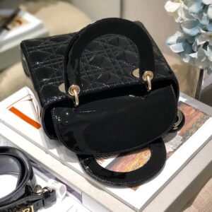 Dior Lady Mini Black Replica Bags Size 20cm (2)