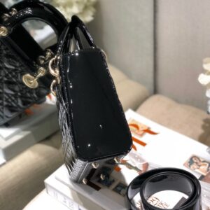 Dior Lady Mini Black Replica Bags Size 20cm (2)