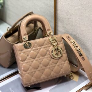 Dior Lady Mini Pink Replica Bags Size 20cm (2)