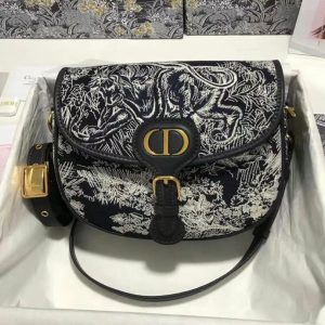 Dior Medium Toile De Jouy Bobby Replica Bags 22x17x6cm (2)