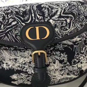 Dior Medium Toile De Jouy Bobby Replica Bags 22x17x6cm (2)