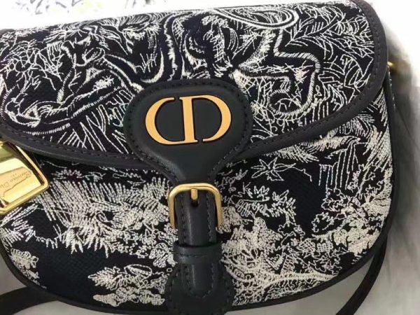 Dior Medium Toile De Jouy Bobby Replica Bags 22x17x6cm (2)