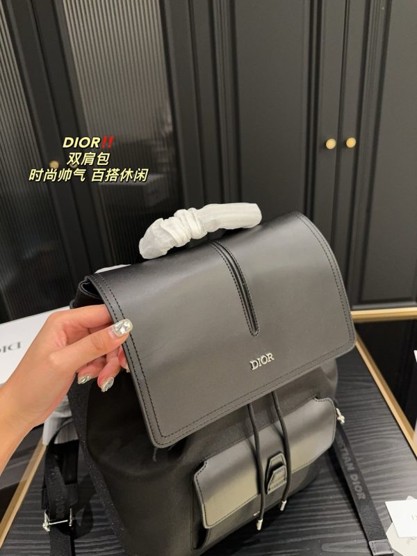 Dior Men Motion Oblique Galaxy Leather Smooth Calfskin Black Backpack Replica Size 42x30x16cm (2)