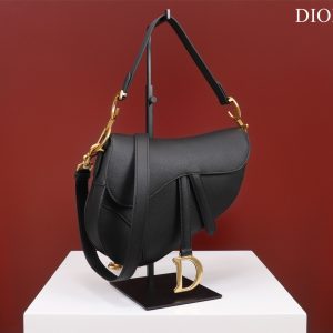 Dior Saddle Replica Bags Black 25.5x20x6 (2)