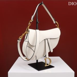 Dior Saddle Replica Bags White 25.5x20x6 (2)