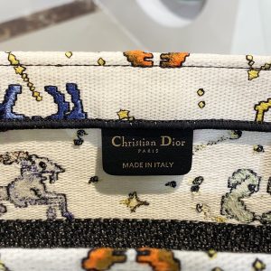 Dior Small Book Tote Zodiac Embroidery Replica Bags Size 35cm (2)