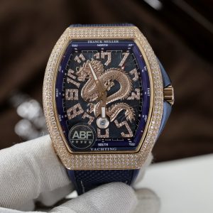 Franck Muller Vanguard Dragon V45 SC DT Blue Dial Rose Gold ABF Factory (10)