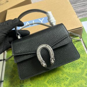Gucci Dionysus Mini Black Replica Bags Size 18cm (2)