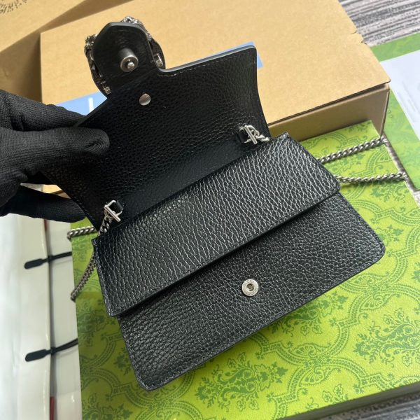 Gucci Dionysus Mini Black Replica Bags Size 18cm (2)