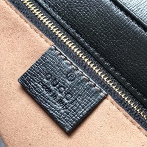 Gucci Horsebit 1955 Mini Black Leather Replica Bags 25cm (2)