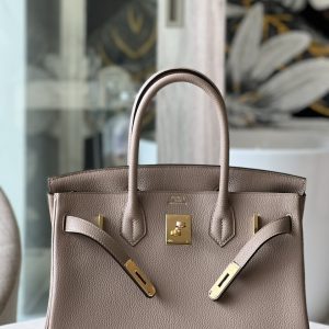 Hermes Birkin 30 Togo Brown Handbags Size 30cm (2)