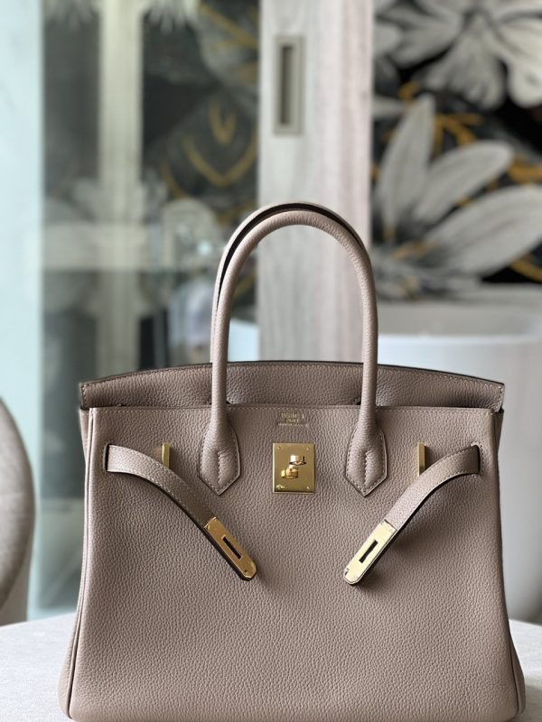 Hermes Birkin 30 Togo Brown Handbags Size 30cm (2)