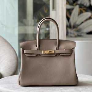 Hermes Birkin 30 Togo Brown Handbags Size 30cm (2)