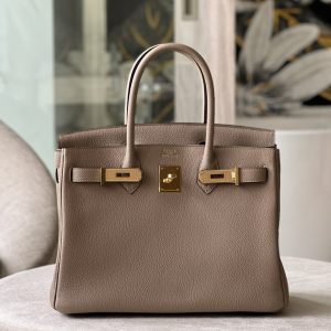 Hermes Birkin 30 Togo Brown Handbags Size 30cm (2)