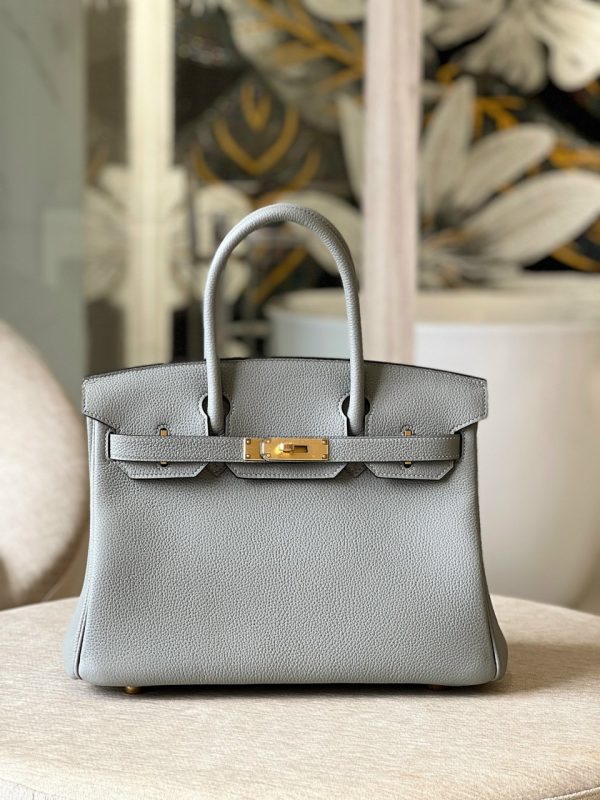 Hermes Birkin 30 Togo Replica Bags Gray Size 30cm (2)