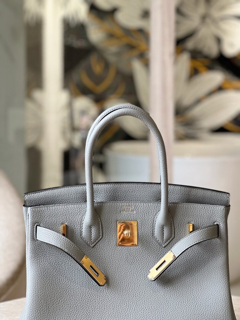 Hermes Birkin 30 Togo Replica Bags Gray Size 30cm (2)