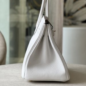 Hermes Birkin 30 Togo Replica Bags White Size 30cm (2)
