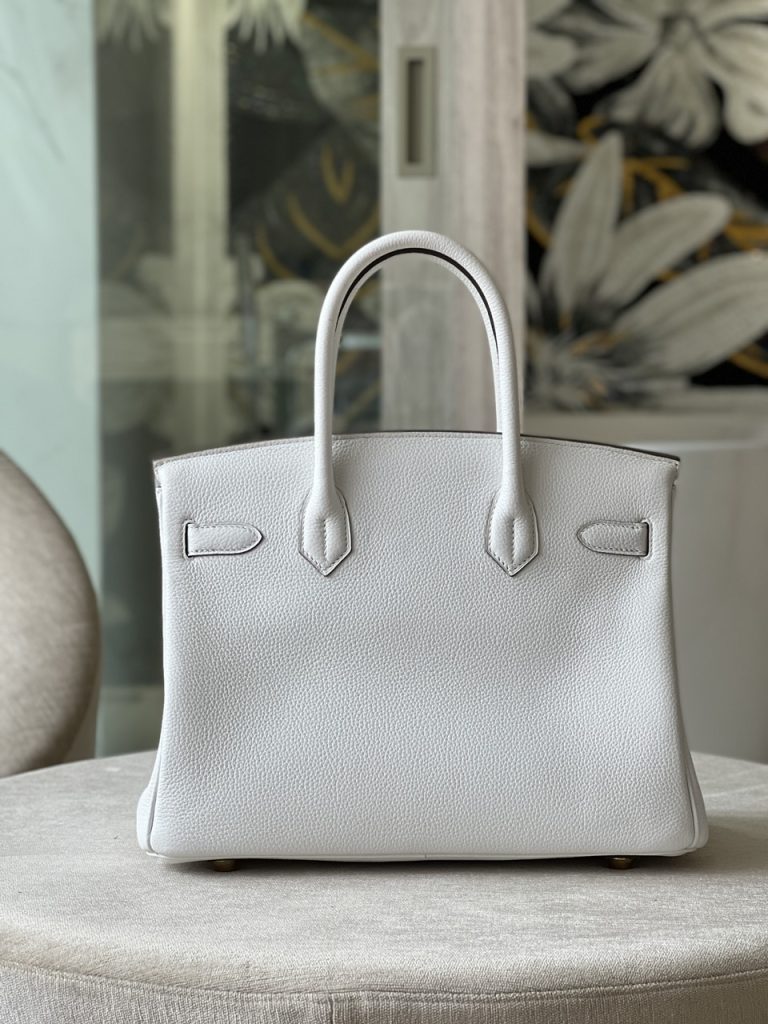 Hermes Birkin 30 Togo Replica Bags White Size 30cm (2)