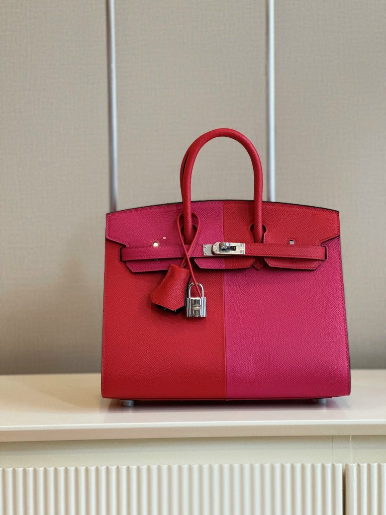 Hermes Birkin Epsom Mix Super Fake Bags 25cm (2)