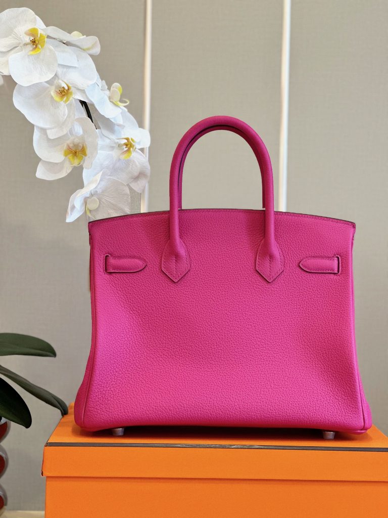 Hermes Birkin PHW Togo Replica Bags Pink Size 30cm (2)