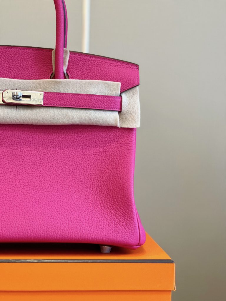 Hermes Birkin PHW Togo Replica Bags Pink Size 30cm (2)