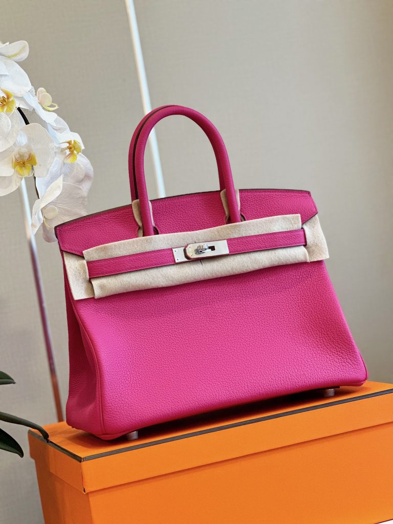 Hermes Birkin PHW Togo Replica Bags Pink Size 30cm (2)