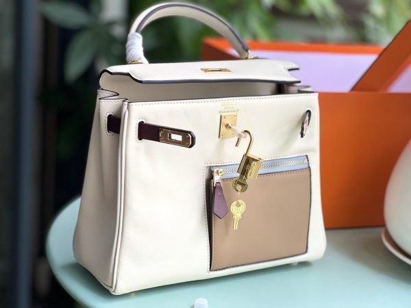 Hermes Kelly Colormatic Calfskin Replica Bags 24 (2)