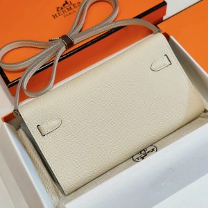 Hermes Kelly Lumpy Skin Replica Bags White 20 (2)