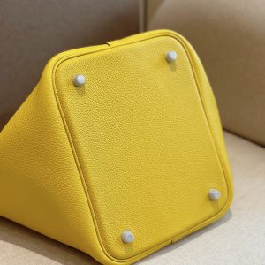 Hermes Picotin Togo Replica Bags Yellow 22cm (2)