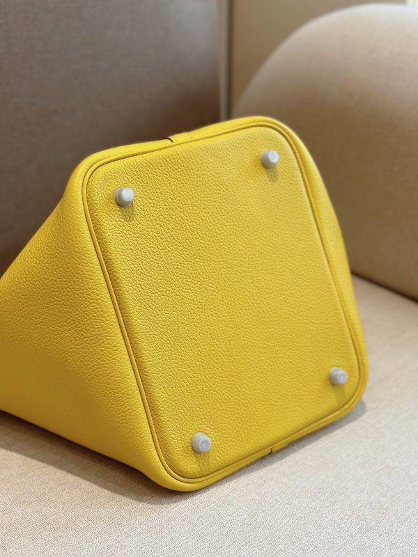 Hermes Picotin Togo Replica Bags Yellow 22cm (2)