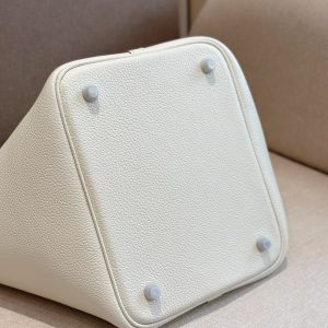 Hermes Picotin Togo White Replica Bags 22cm (2)