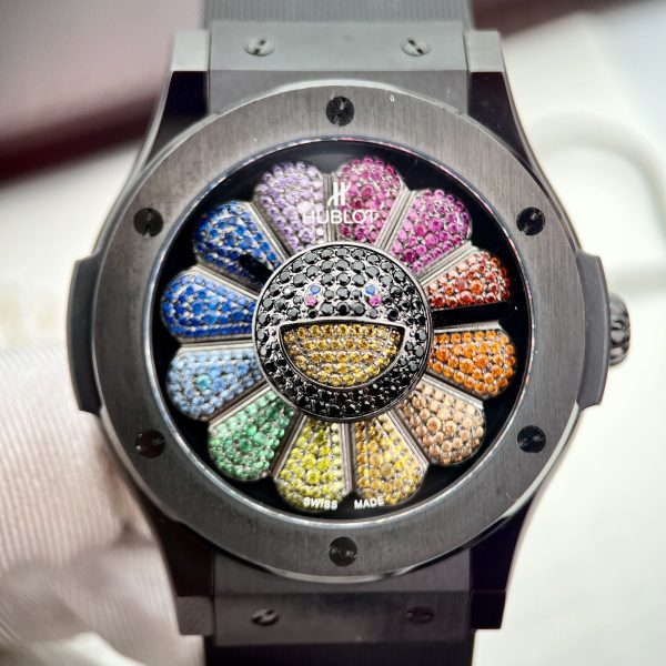 Hublot Takashi Murakami Best Replica Watch Ceramic Rainbow 45mm (1)