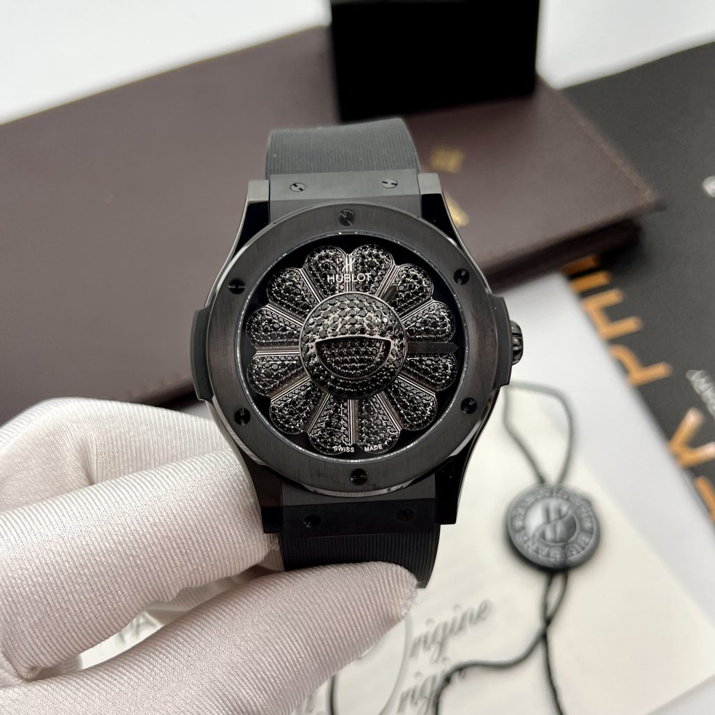 Hublot Takashi Murakami Ceramic Black Replica Watches 45mm (4)