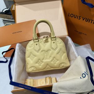 Louis Vuitton Alma BB Bubblegram Calfskin Replica Bags Yellow 24 (2)