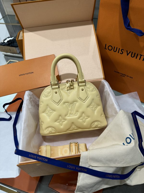 Louis Vuitton Alma BB Bubblegram Calfskin Replica Bags Yellow 24 (2)