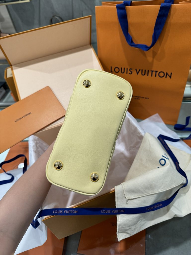 Louis Vuitton Alma BB Bubblegram Calfskin Replica Bags Yellow 24 (2)