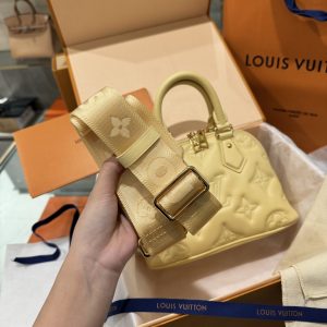 Louis Vuitton Alma BB Bubblegram Calfskin Replica Bags Yellow 24 (2)