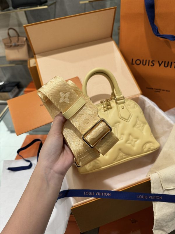 Louis Vuitton Alma BB Bubblegram Calfskin Replica Bags Yellow 24 (2)