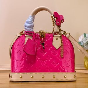Louis Vuitton Alma BB Replica Bags Pink 23.5x17.5x11 (2)
