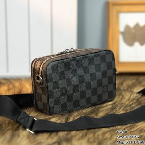 Louis Vuitton Alpha wearable Wallet Grey Replica Bags 18x11x6cm (2)