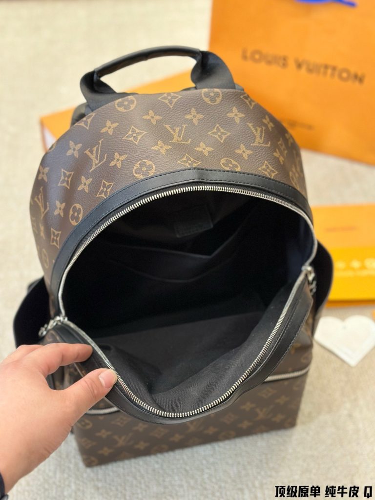 Louis Vuitton Backpacks Replica Monogram Unisex Street Style Leather Brown Size 29x38x20 cm (2)