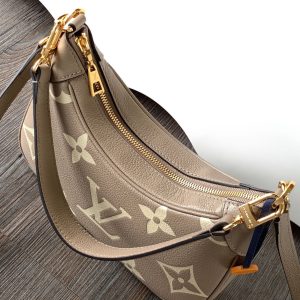 Louis Vuitton Bagatelle Bicolor Monogram Empreinte Beige Replica Bags 24x18cm (2)