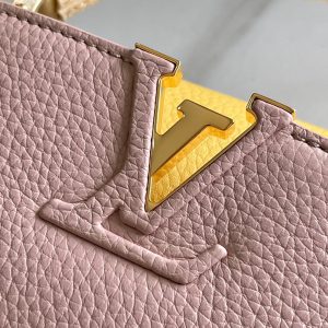 Louis Vuitton Capucines Cow Leather Pink Replica Bags Size 21cm (2)