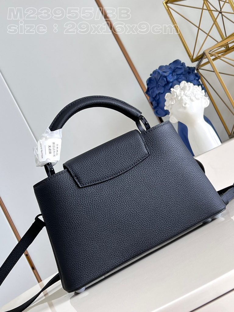 Louis Vuitton Capucines Mini East-West Replica Bags Black Size 29cm (2)