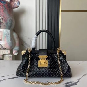 Louis Vuitton Clutch Monogram Black Replica Bags 28x14x10cm (2)