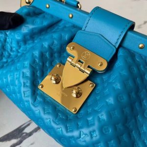 Louis Vuitton Clutch Monogram Blue Handbags 28x14x10cm (2)