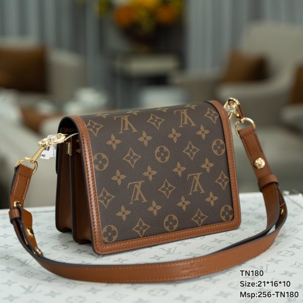 Louis Vuitton Mini Dauphine Monogram Replica Bags Brown Size 21x16x10cm (2)