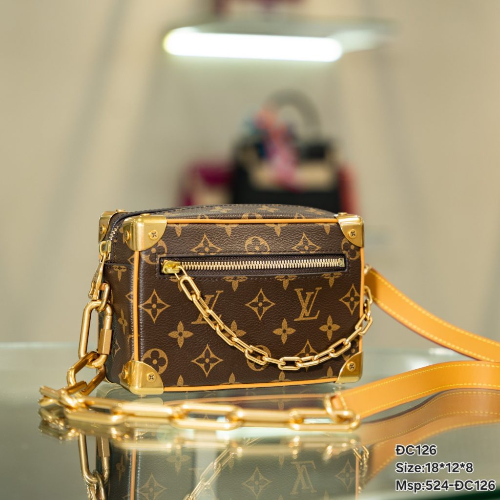 Louis Vuitton Mini Soft Trunk Monogram Eclipse Replica Bags Size 18x12x8cm (2)