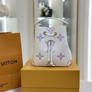 Louis Vuitton Nano Noe Bicolor Monogram Replica Handbags Size 20cm (2)